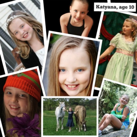 2009: Katyana at the age of 10.