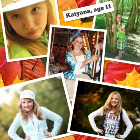 2010: Katyana at the age of 11. 