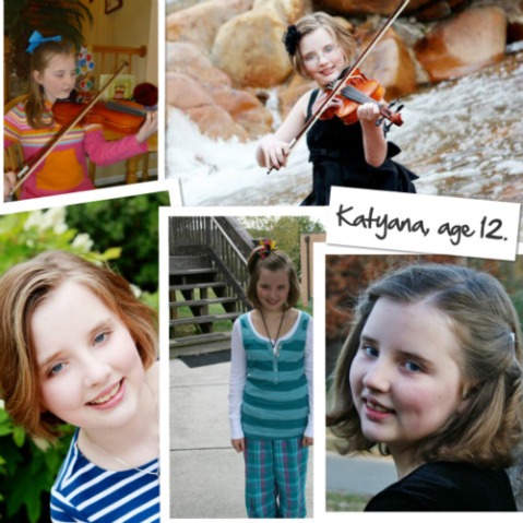 2011: Katyana at the age of 12.