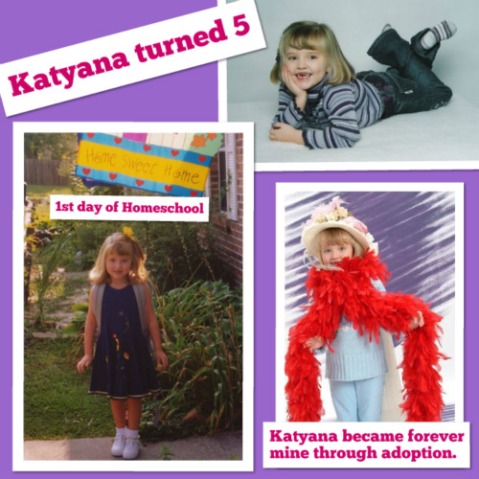 2004: Katyana at the age of 5. 